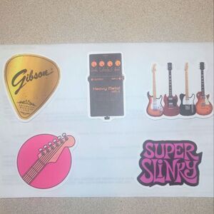 Guitar Stickers Bundle Music Themed Stickers